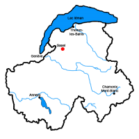 Localisation de l'activité (Lac du Fuzet, Saxel 74)